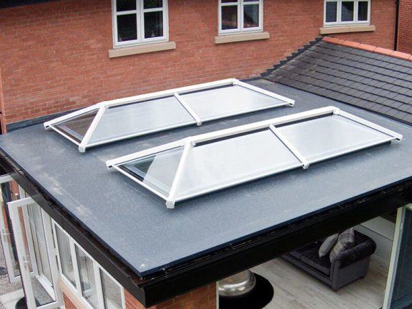 White lantern roofs