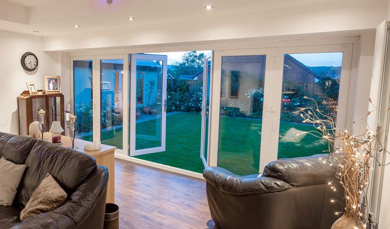 White bifold door costs Northampton