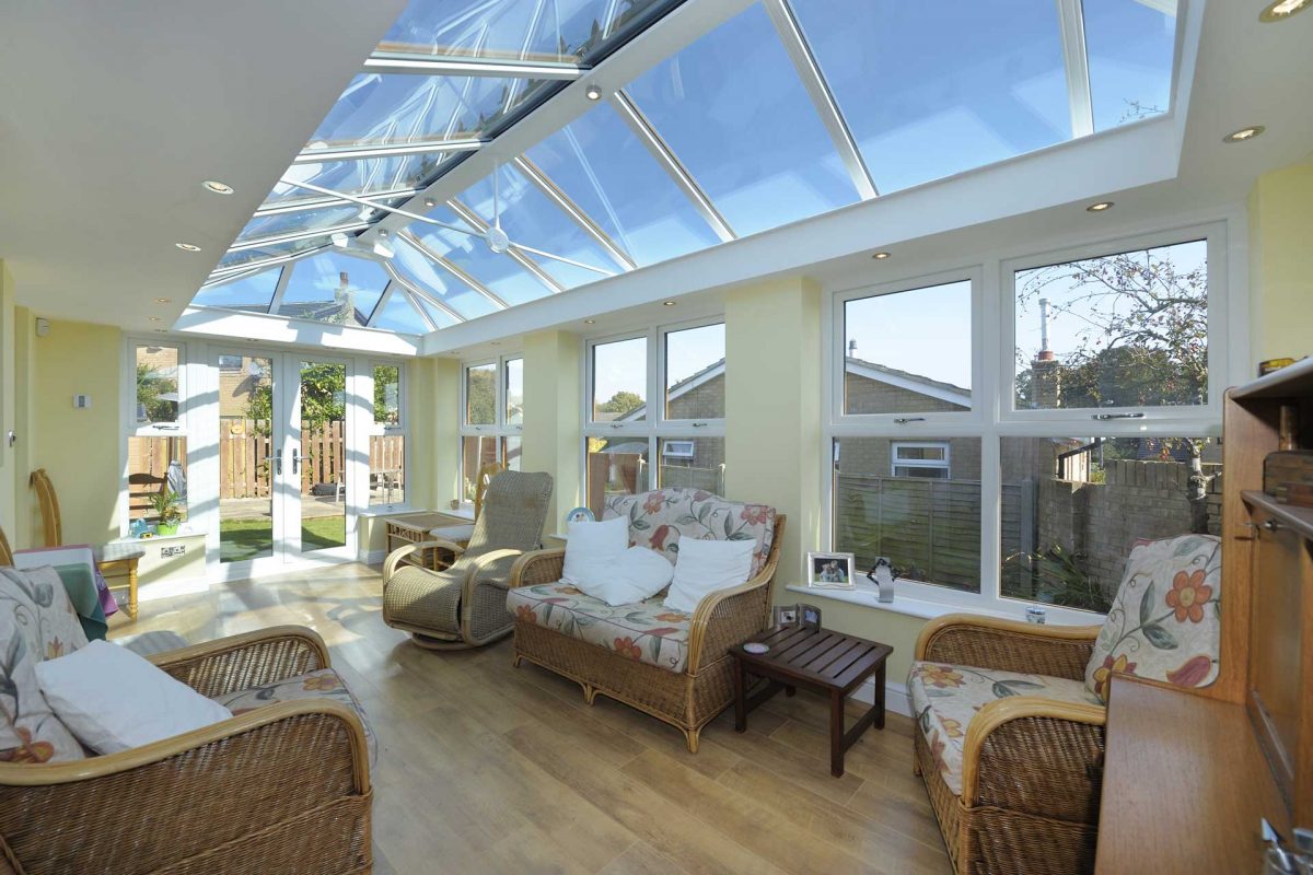 Ultraframe Conservatory with Glass Roofs Northampton