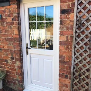 double glazed uPVC back door in northamptonshire