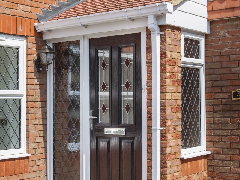 black door porch