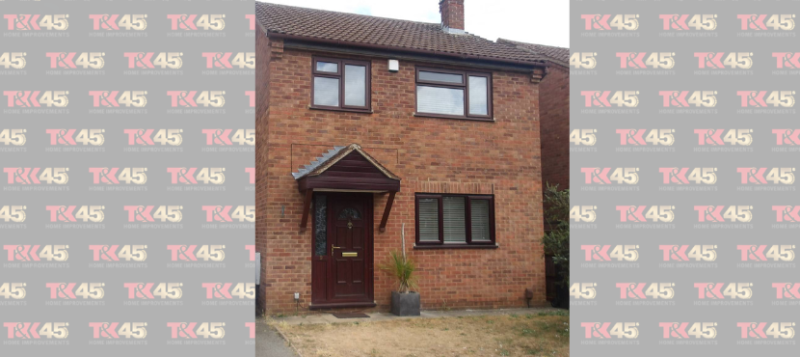 Doors with double glazing
