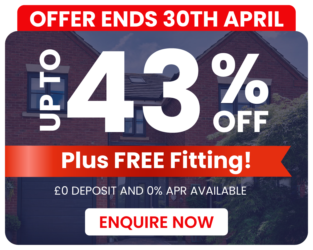 43% off offer - April